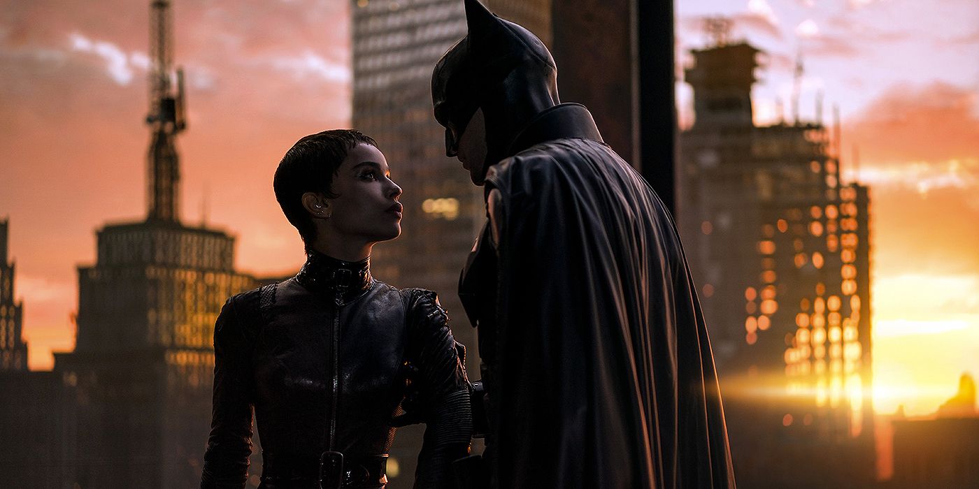 Batman talking to Catwoman