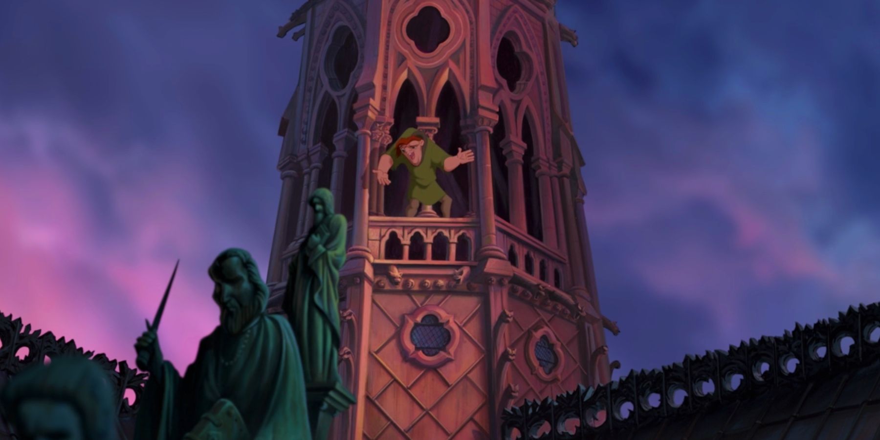 Hunchback Of Notre Dame Quasimodo In Tower Out There