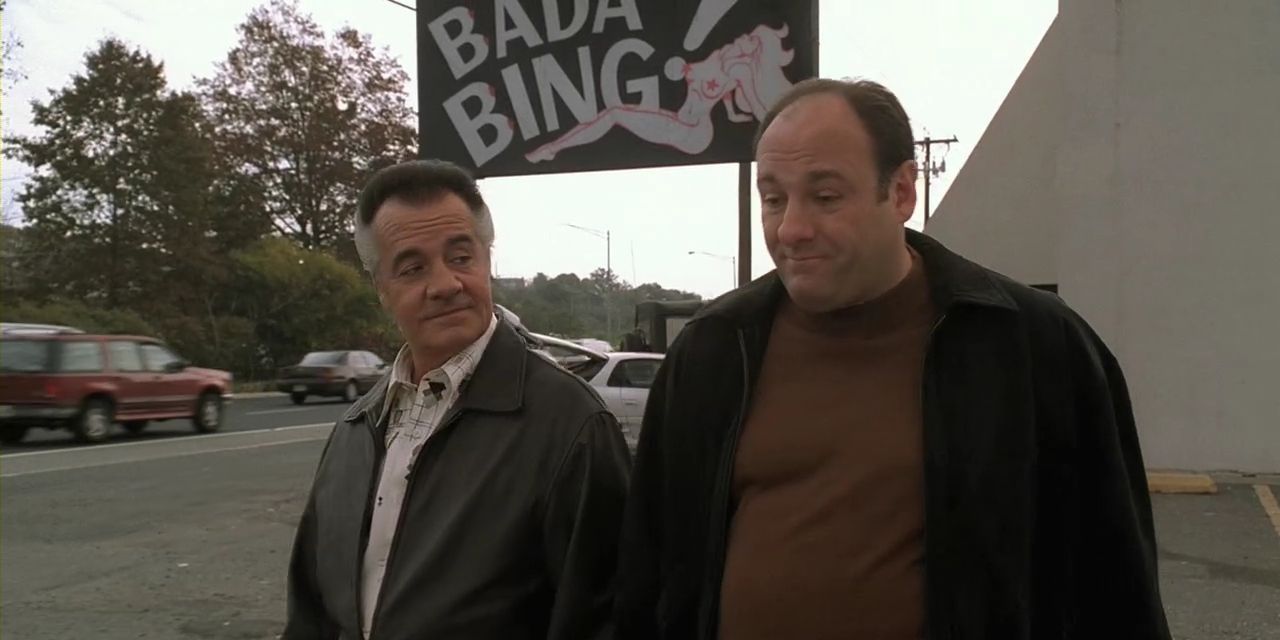 Paulie and Tony in The Sopranos