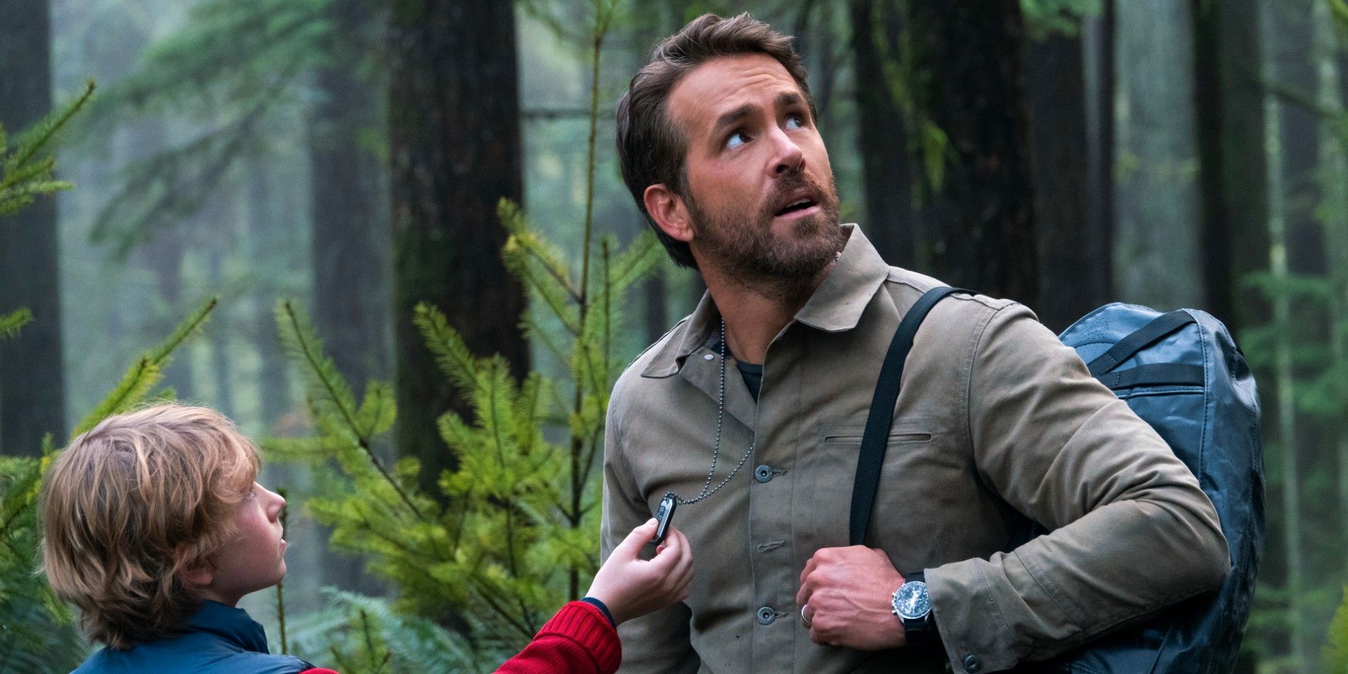 Walker Scobell and Ryan Reynolds in The Adam Project