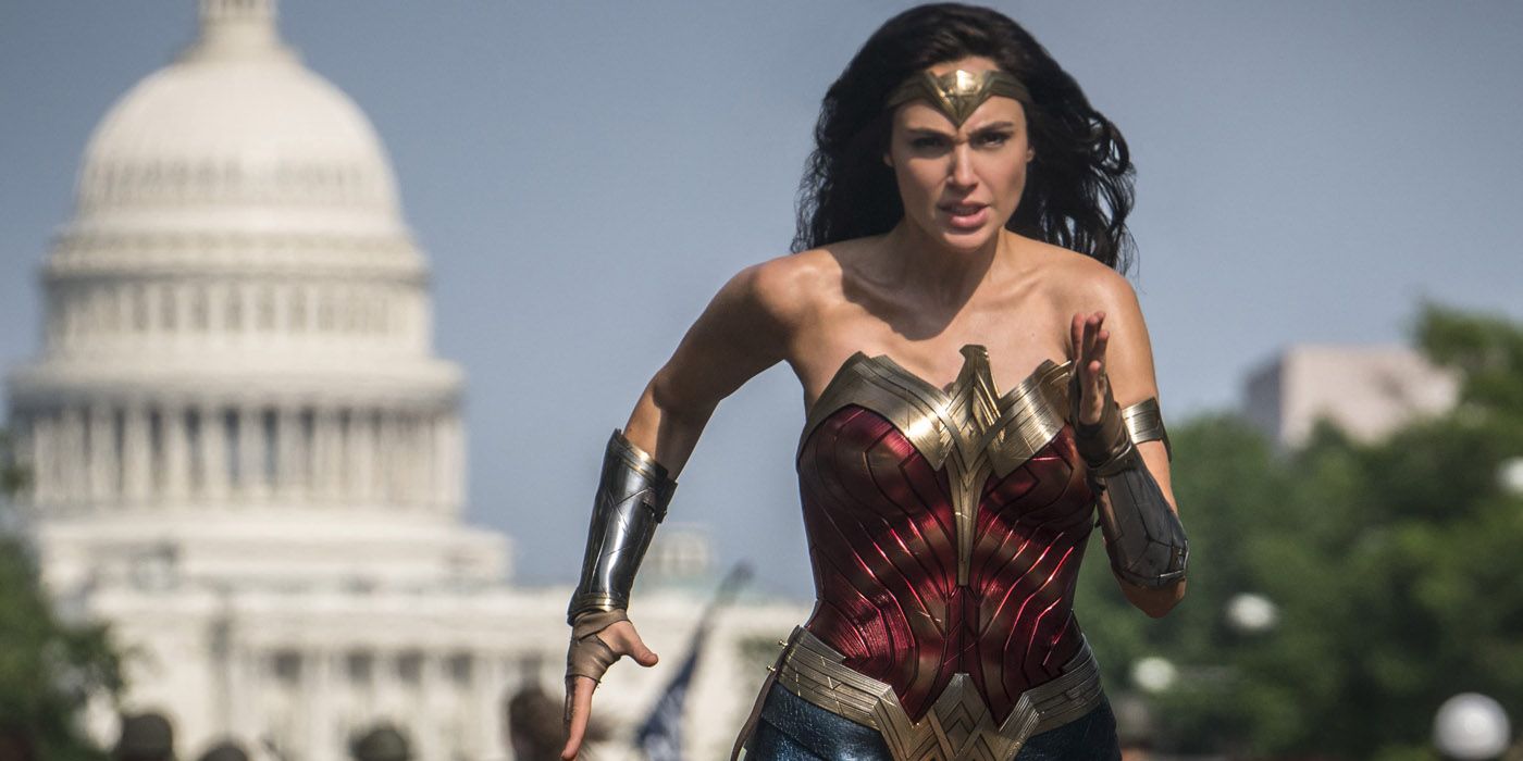Wonder Woman running in Washington DC