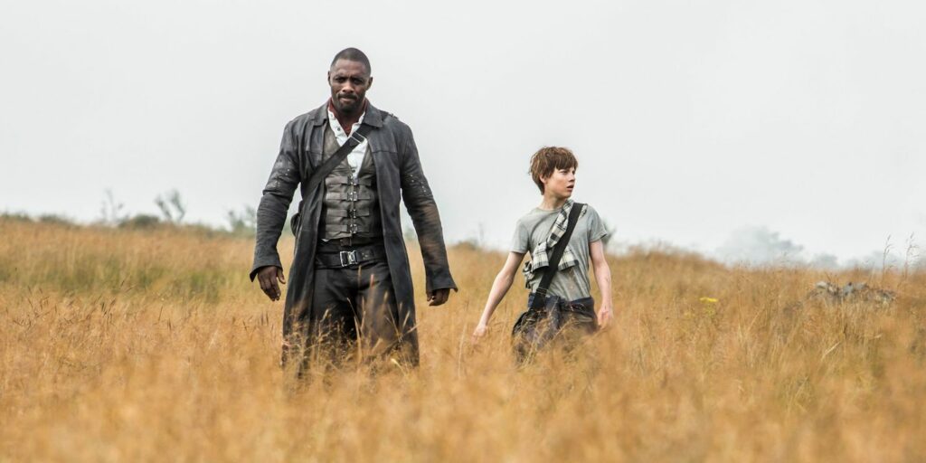 Idris Elba and Tom Taylor in The Dark Tower