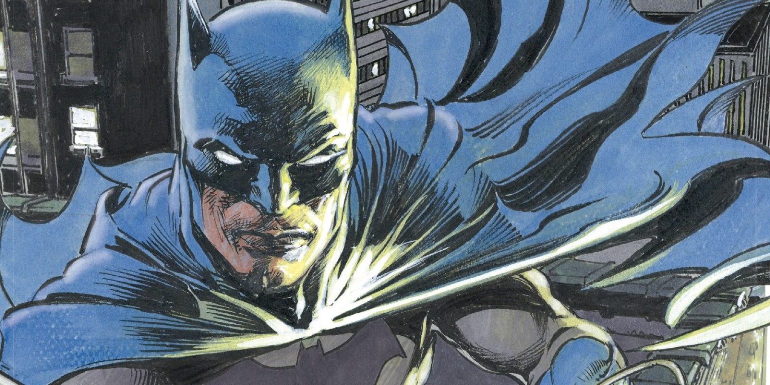 Batman de capuz azul por Neal Adams