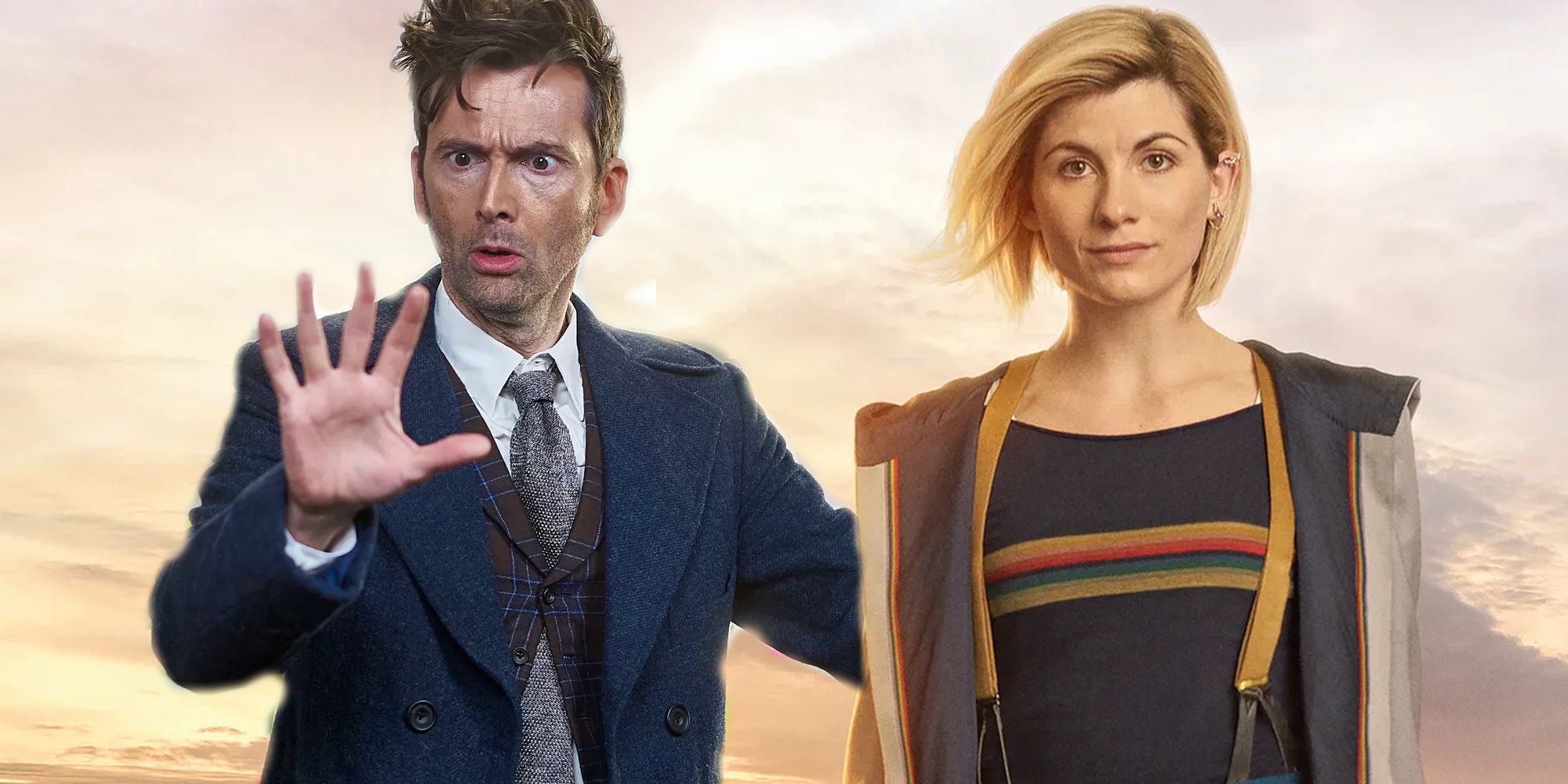 David Tennant usa a 13ª fantasia de Doutor em arte de Doctor Who
