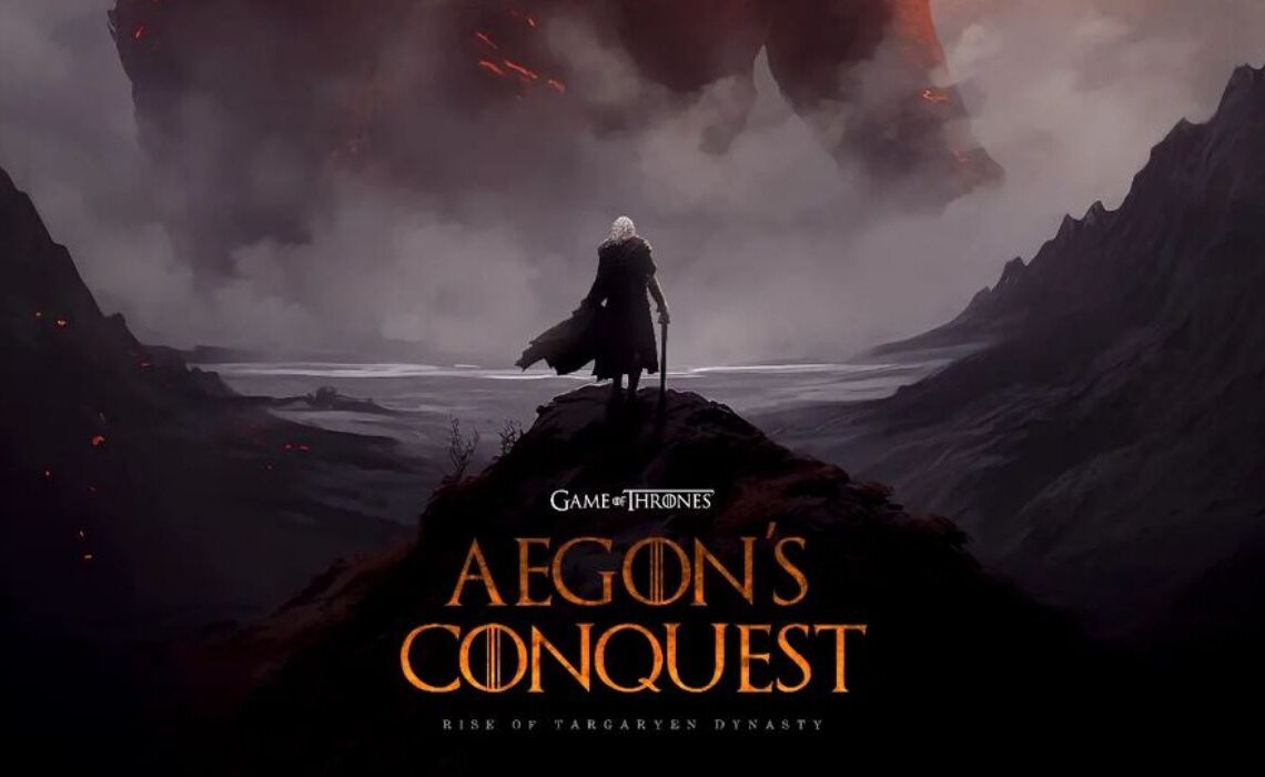 Cartaz de fã de spinoff de GoT imagina Aegon, o conquistador, com o maior dragão da história