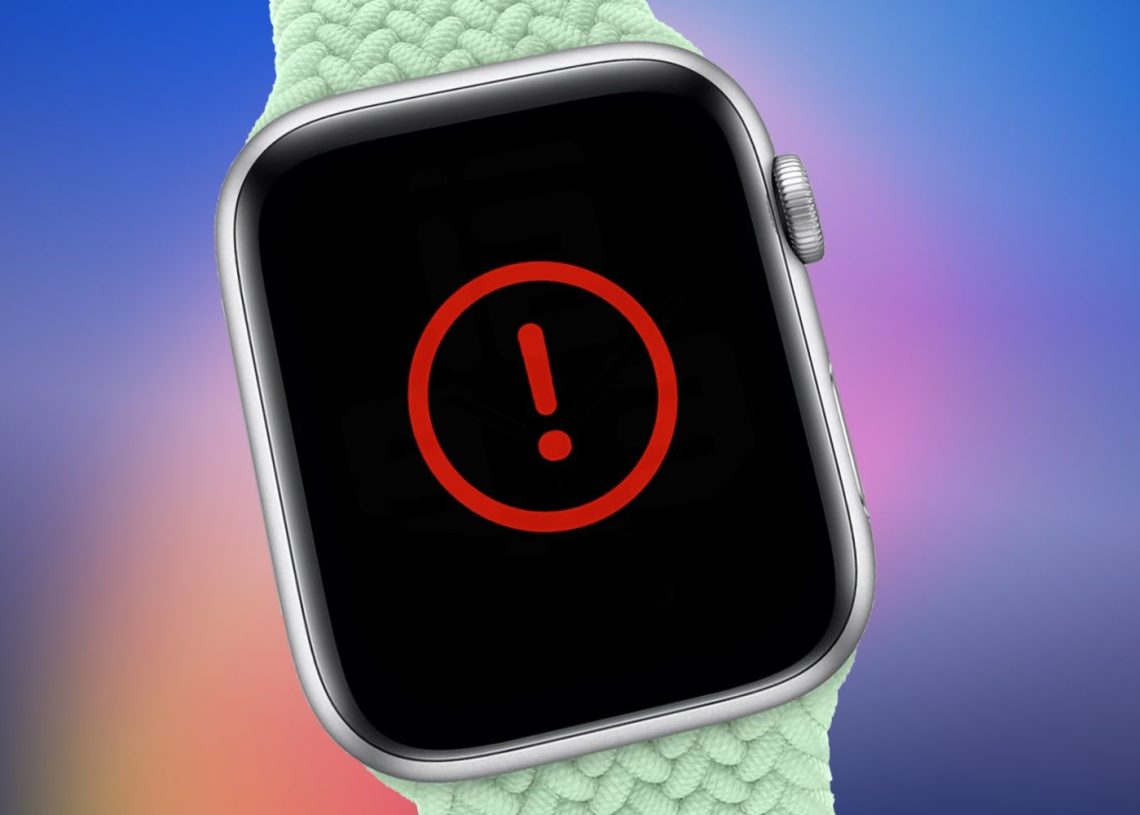 Como resolver um problema de atualização do ponto de exclamação vermelho do Apple Watch