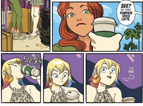 Harley Quinn mergulha no café mais moderno da Starbucks com sua reação perfeita
